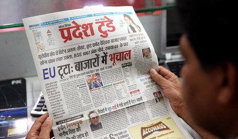 Effekte in aller Welt: Auch in Indien gehen die Kurse runter. Foto: dpa
