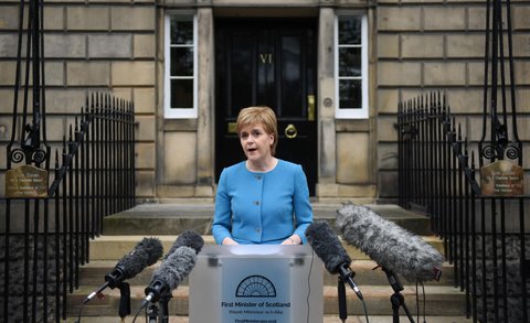 Nicola Sturgeon, Chefin der schottischen Regionalregierung.
