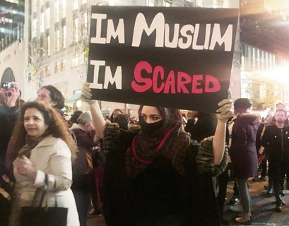 Proteste gegen Donald Trump. Foto: dpa
