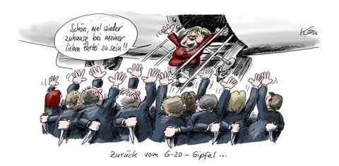 Schön, weider daheim zu sein bei den Parteifreunden!