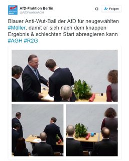 Auch die AfD gratuliert.
