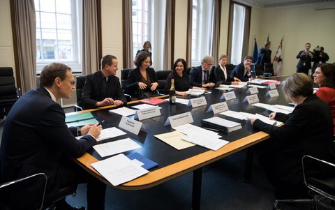 Konstituierende Sitzung des neuen Senats in Berlin
dpa