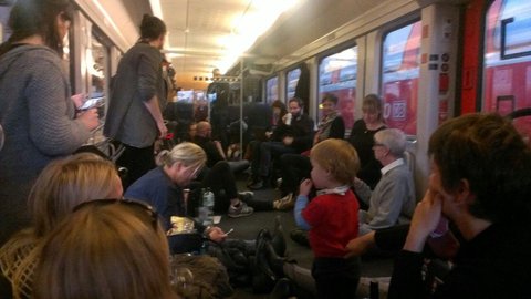 Im Regionalzug nach Berlin. Foto: privat
