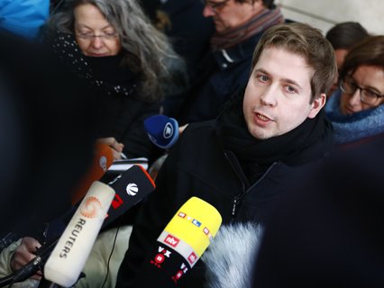 Enttäuscht: Kevin Kühnert am Sonntagvormittag.