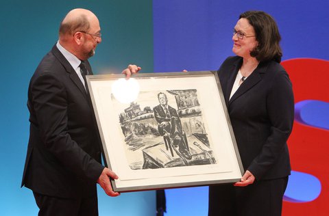 Zwei ehemalige Chefs und eine aktuelle Parteichefin.
