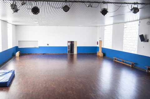 Die Halle des WSV Lampertheim