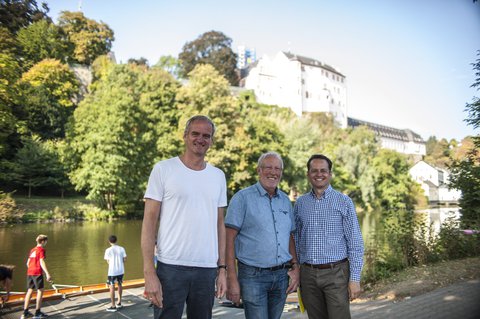 Mit Hans-Werner (Mitte) und SPD-Landtagsabgeordnetem Tobias in Weilburg