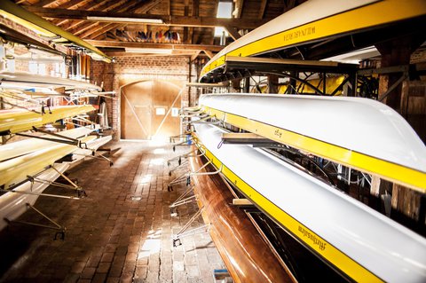 Im Bootshaus des Weilburger Rudervereins
