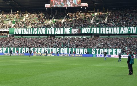 So liest sich dass dann mit dem Protest der Fans im Weserstadion.