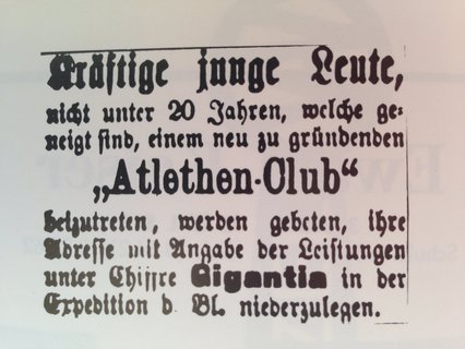 Anzeige aus der 