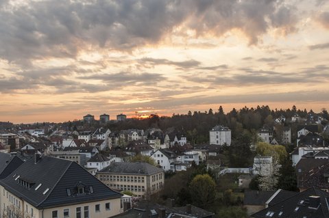 Ein Blick auf den Sonnenaufgang in Gießen