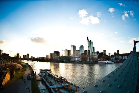 Die Skyline von Frankfurt am Main