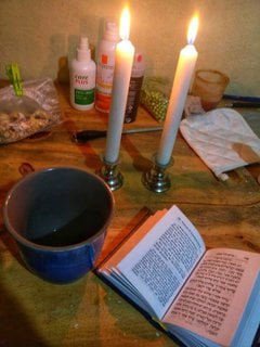 Auch Shabbatkerzen brennen ab und zu mal bei mir.