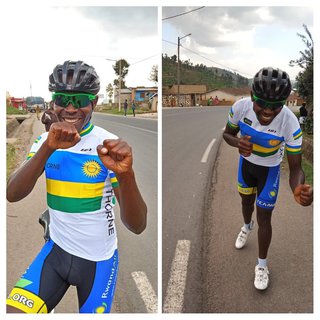 Vielleicht Boxer oder Läufer. Am Ende doch Radler, wie man am Outfit merkt.