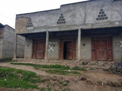 Mit X markiert und abrissbereit.