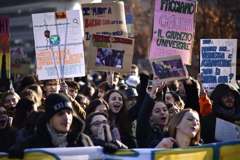 Klima-Streik in Turin