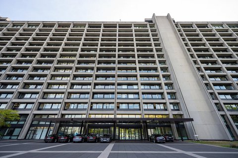 Eine Außenaufnahme der Bundesbank.