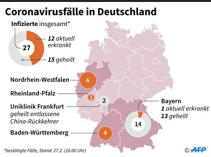 Die Coronavirusfälle in Deutschland