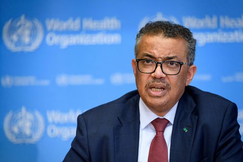 WHO-Chef Tedros Adhanom Ghebreyesus spricht auf einer Pressekonferenz am Freitag in Genf.