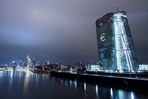 Die Europäische Zentralbank in Frankfurt am Main