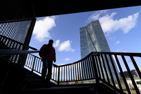 Blick auf die EZB in Frankfurt/Main