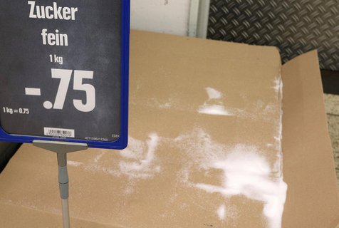 Auch in Deutschland zu finden: leere Regale. 