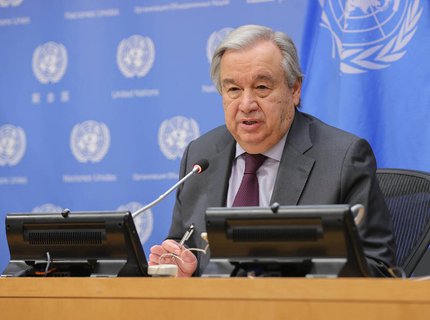 Generalsekretär der Vereinten Nationen: António Guterres.