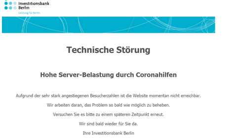 Meldung auf der Webseite der IBB.