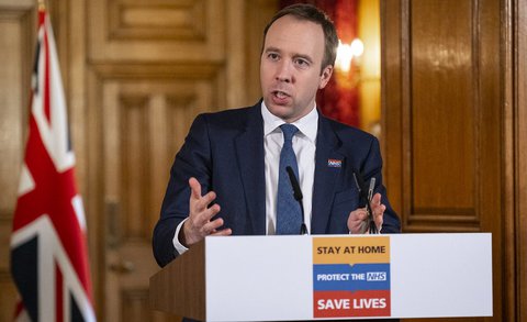 Wieder draußen: Der britische Gesundheitsminister Matt Hancock befand sich wegen einer Coronavirus-Infektion zuletzt selbst in Quarantäne.