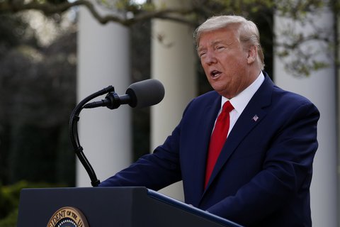Eins, zwei, Test: US-Präsident Donald Trump ist negativ.