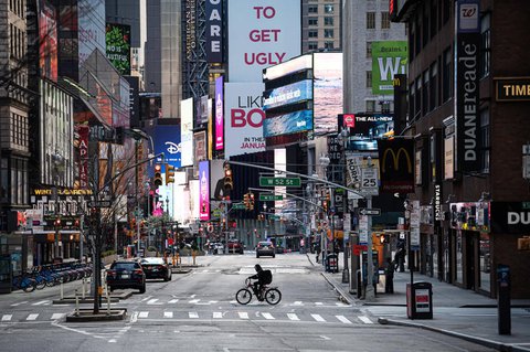 New York City - fast menschenleer.