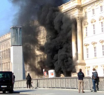 Sah schlimmer aus, als er war: der Brand am Stadtschloss