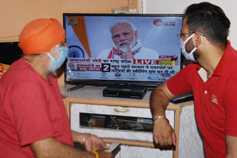 Verlängert die Ausgangsbechränkungen in Indien: Premierminister Modi