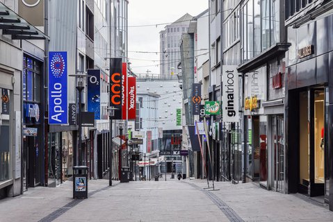 Fußgängerzone in Essen.
