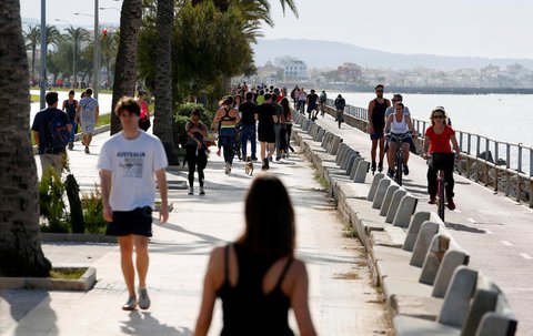 Auch auf Mallorca nahmen viele die Chance wahr.
