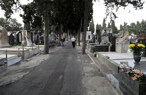 Friedhof in Catania, Sizilien.