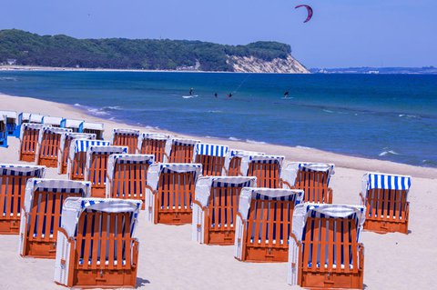 Strandkörbe in Mecklenburg-Vorpommern.