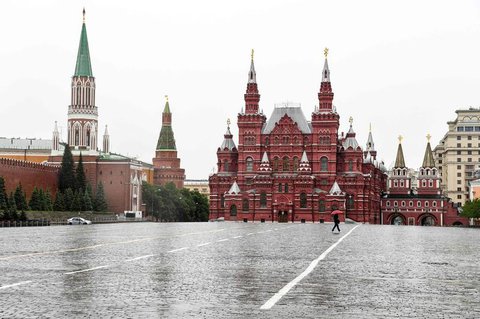 Auf dem Roten Platz.