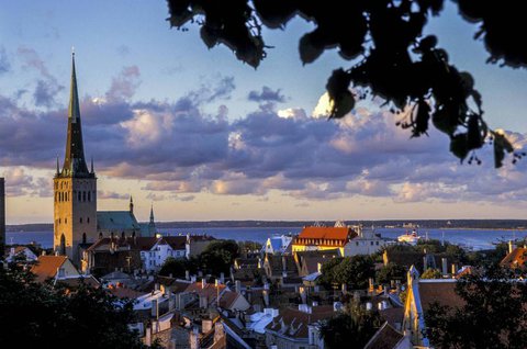 Blick auf Estlands Hauptstadt Tallinn.