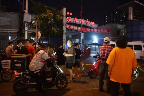 Auch der Jingshen-Fischmarkt wurde nach dem Corona-Ausbruch geschlossen. 