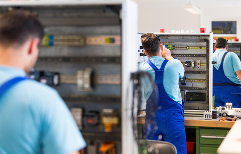 Im Ausbildungszentrum der 