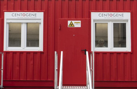 Das Testzentrum am Flughafen Frankfurt/Main