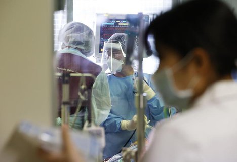 Behandlung von Covid-19-Patienten in Yokohama