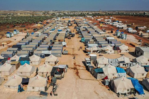 Es wird befürchtet, dass sich das Virus in den Flüchtlingslagern in Idlib ausbreitet.