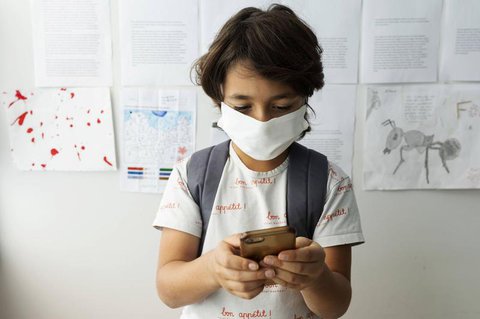 Die Maskenpflicht gilt für die Schüler bis zu ihrem Platz.