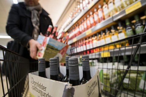 Der Absatz von Wein ging stark nach oben.