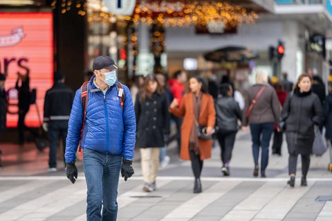 Passanten in Stockholm