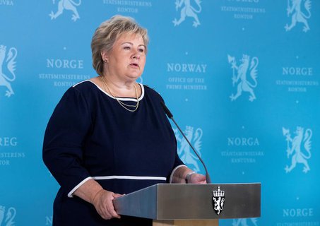Erna Solberg.