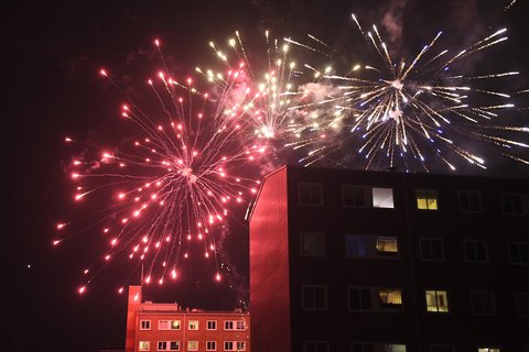 Feuerwerk in Kopnehagen.