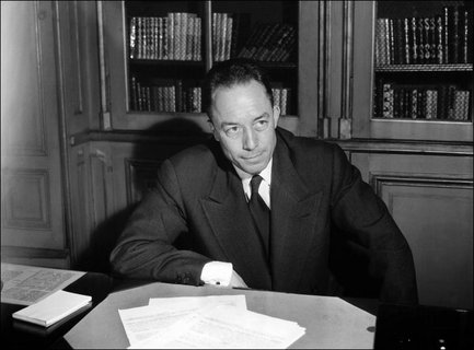 Der Schriftsteller Albert Camus (1913 - 1960)